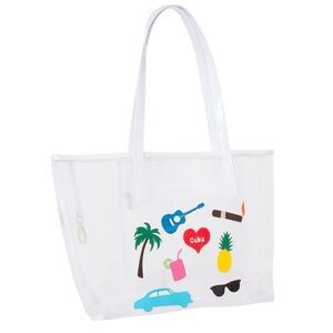 New Lolo Bag White Mesh Tote Beach Cuba Bag